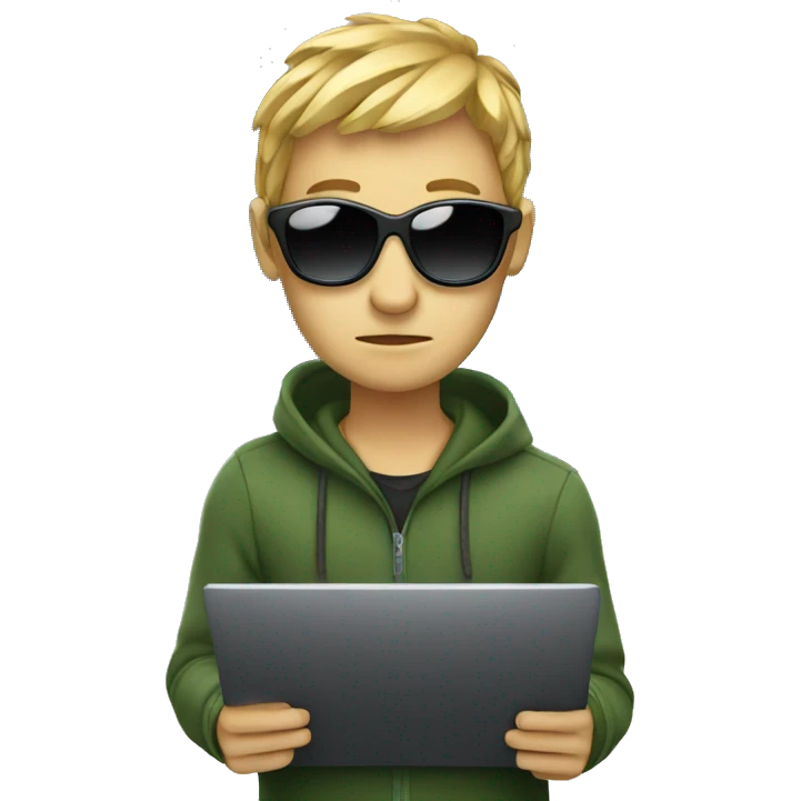 hacker with laptop emoji