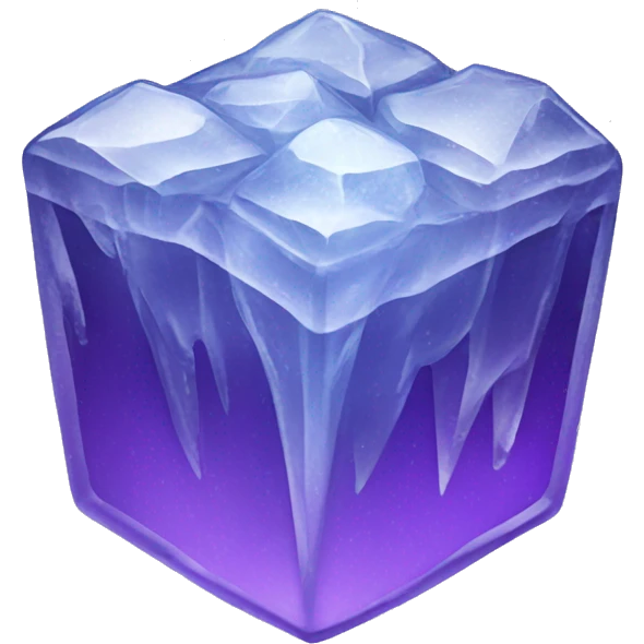 Purple ice emoji