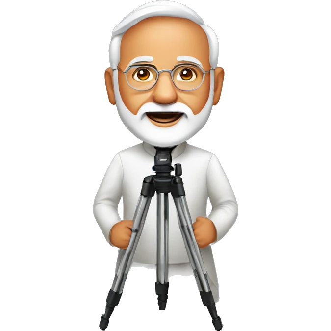 narendra modi holding tripod emoji