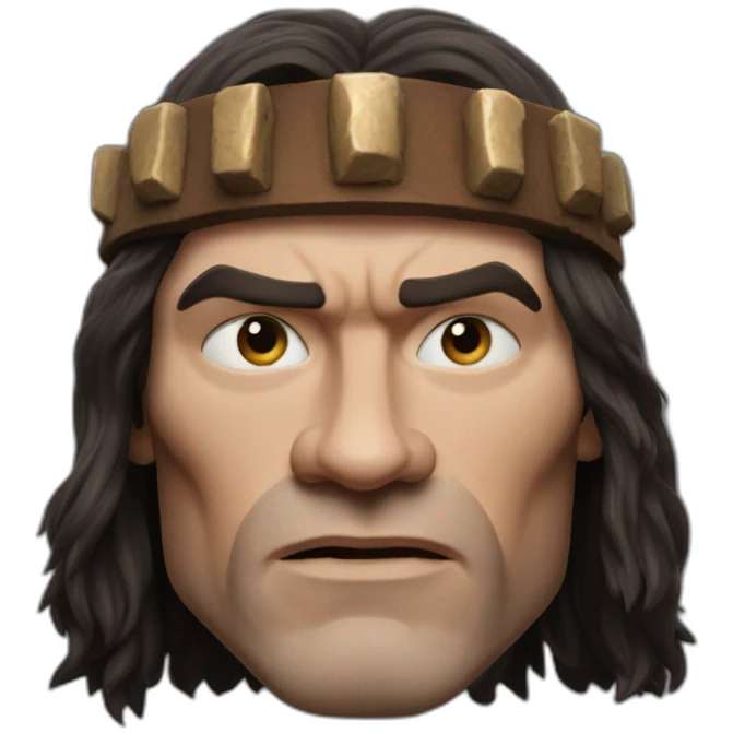 Conan the Barbarian hyper realistic emoji