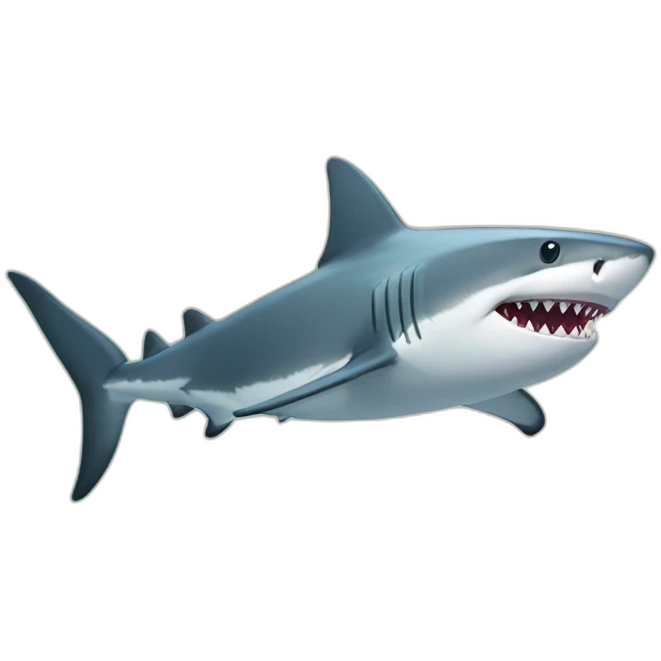 shark with a emoji