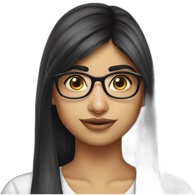 Mia Khalifa yogourt face SFW SAFE emoji