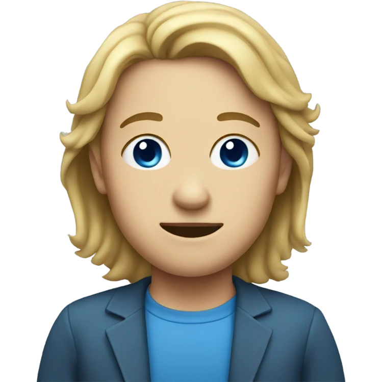 blue circle m emoji