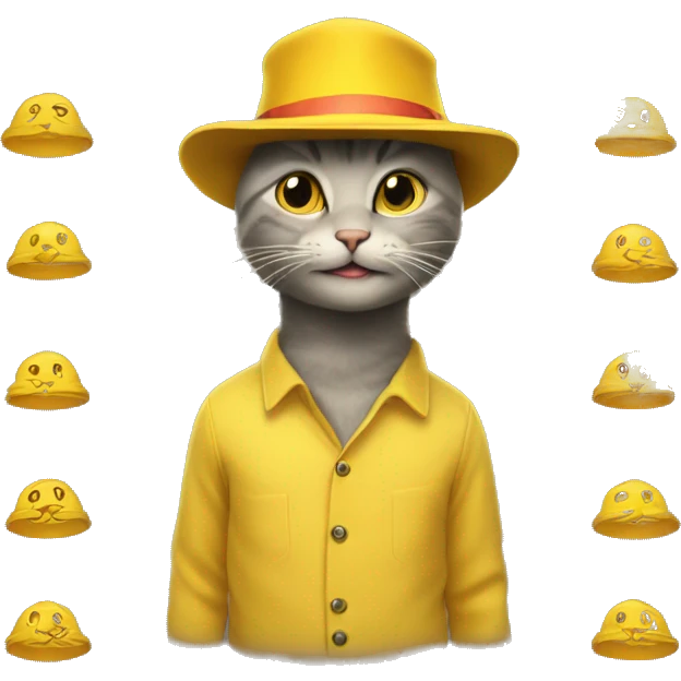 The cat in the yellow hat emoji