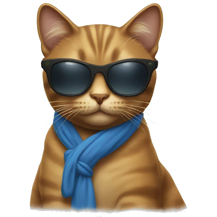 Cat with sunglasses emoji