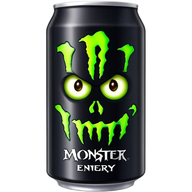 Black monster energy can emoji
