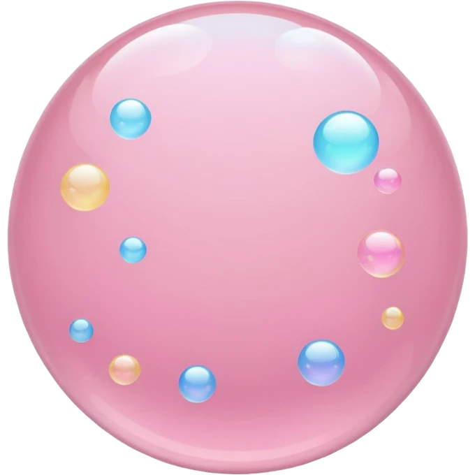 pastel pink bubbles emoji