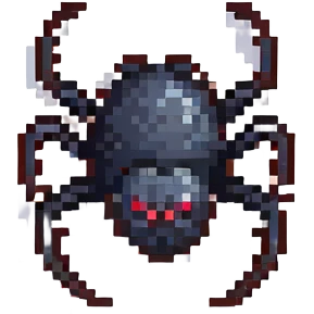black widow spider emoji