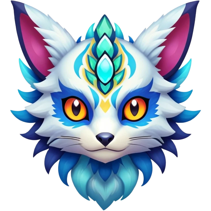Elemental magical colorful exotic animesque Pokémon-Fakémon-animal-creature emoji
