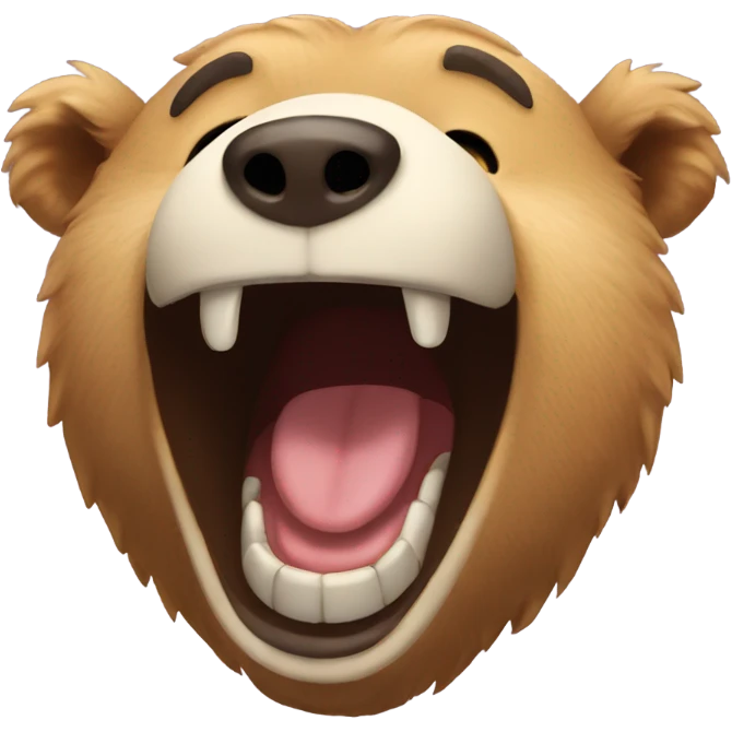 Bear laughing emoji