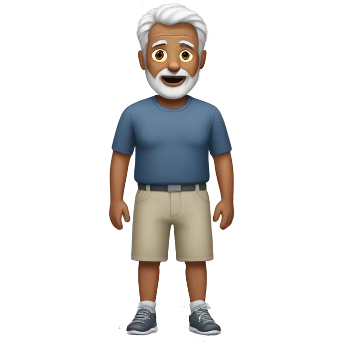 Old man in bike shorts emoji