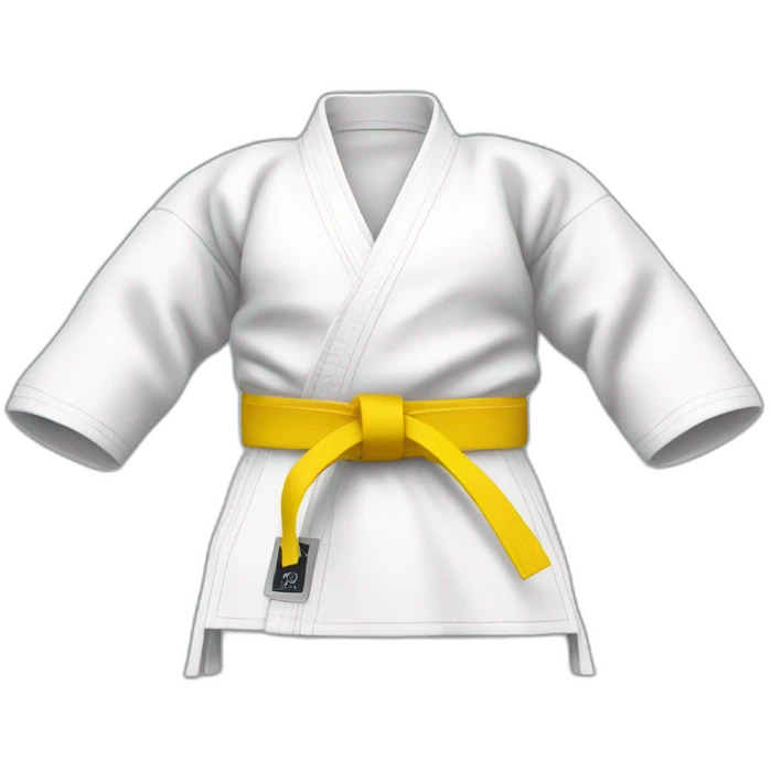 Karateka Yellow belt emoji