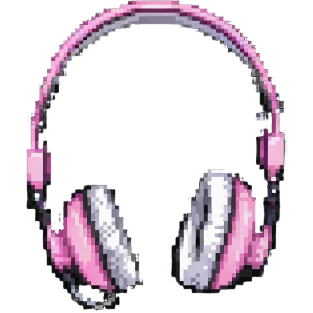 pink gothic headphones emoji