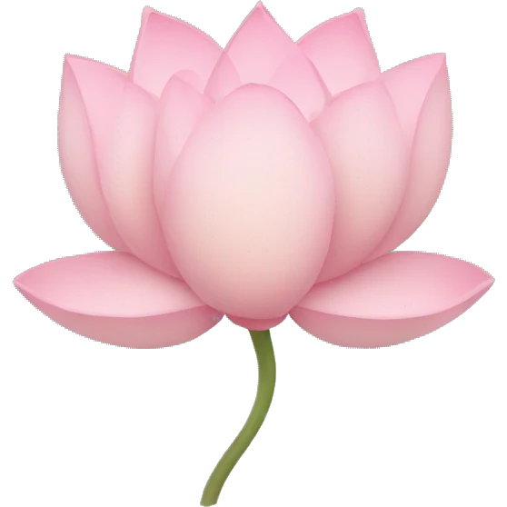 Lotus flower heart  emoji