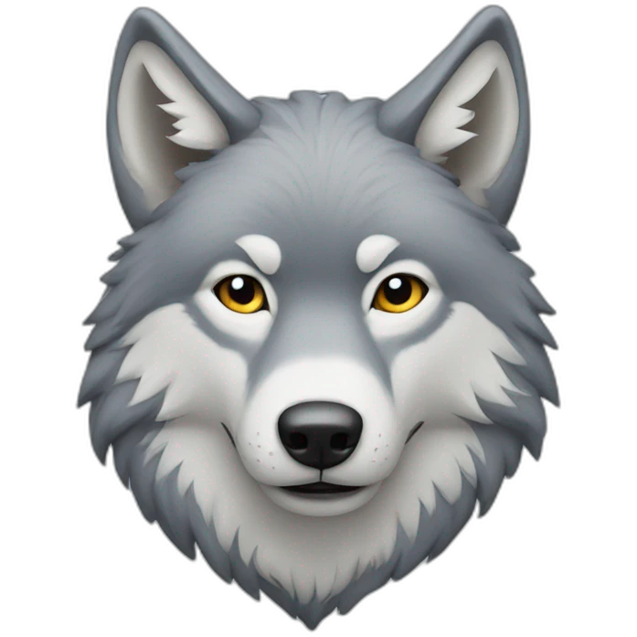 Wolf in snow emoji