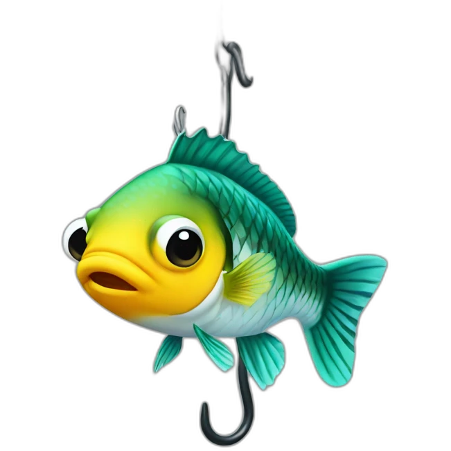 perch fish on hook emoji