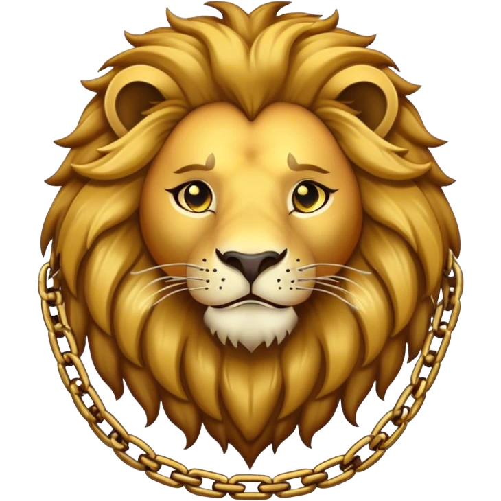 Lion and chains emoji