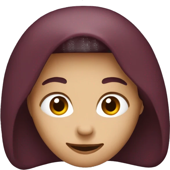 Dark maroon heart emoji