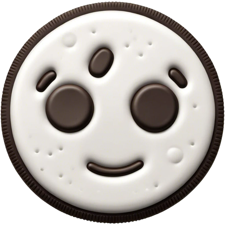 Oreo cookie emoji