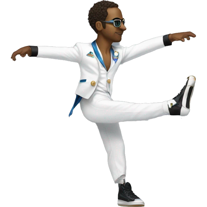 AU Ray Gun Olympic break dancer emoji