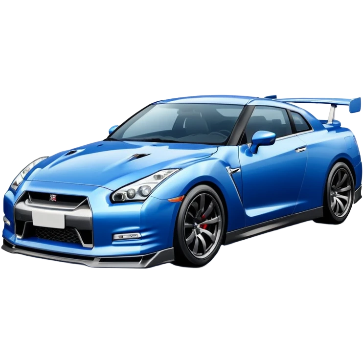 Nissan Skyline GT-R blue and white  emoji