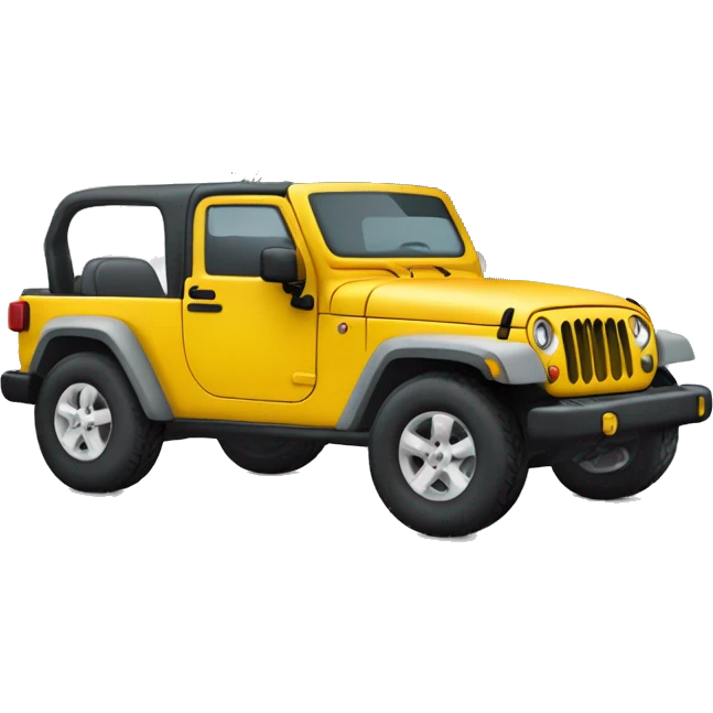 un emoji avec un sapin de noel couper coucher sur un toit de jeep gris emoji