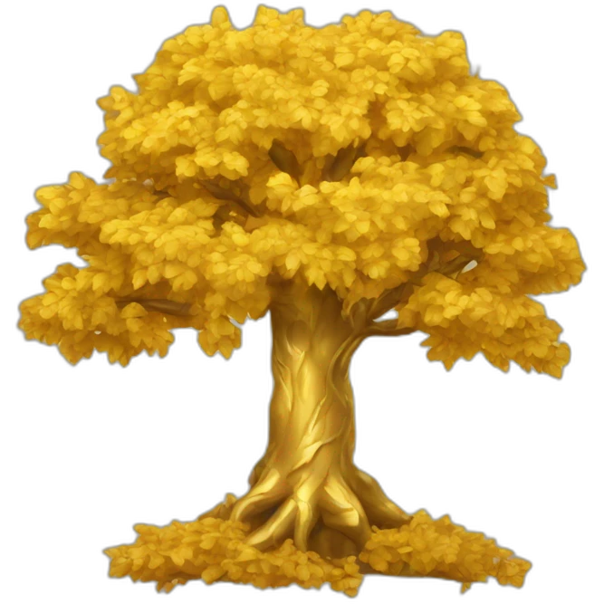 golden tree emoji