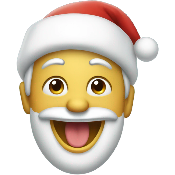 Laughing Christmas emoji  emoji