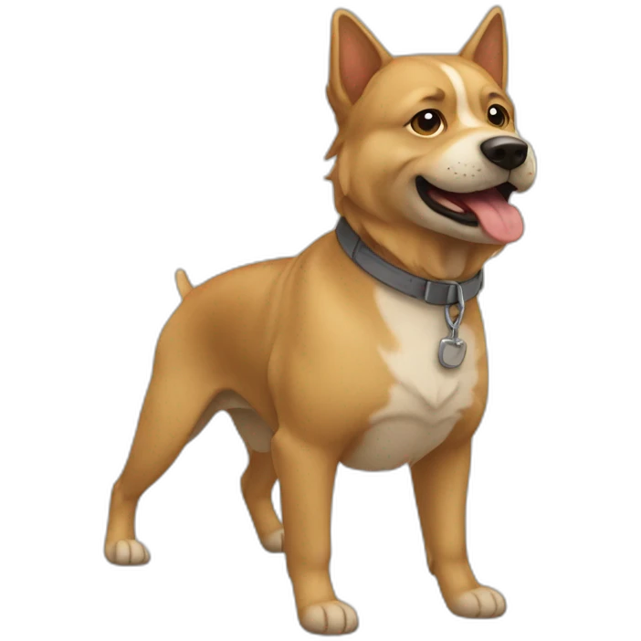 Chat sur chien emoji