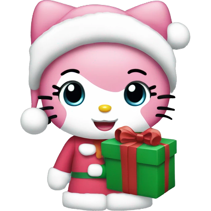 hello kitty christmas  emoji