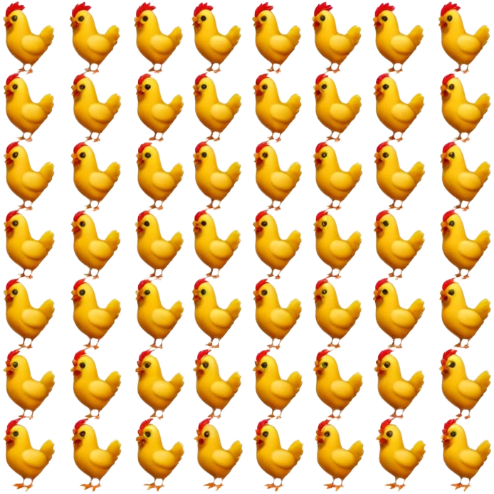 chicken 3d imoji count 100 transparent emoji