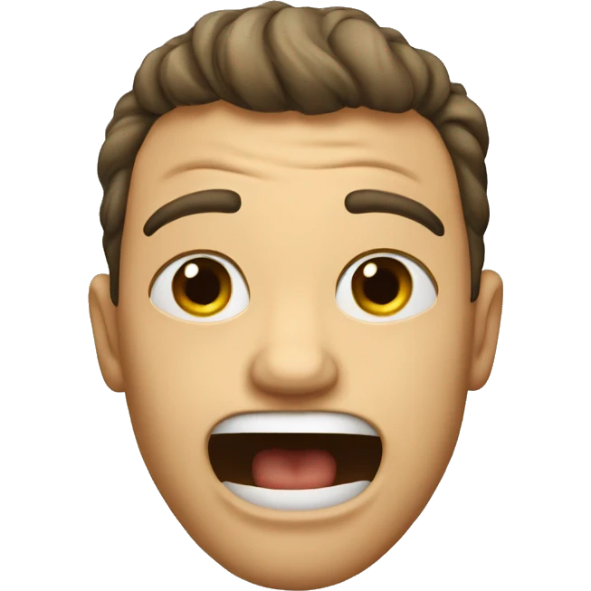 Person mewing  emoji
