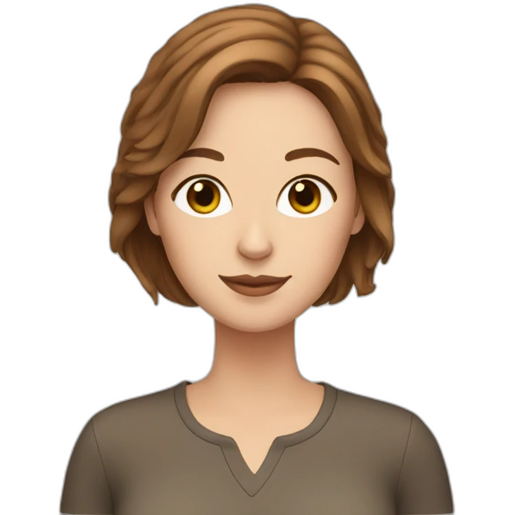 white woman with brown hair and two cats emoji