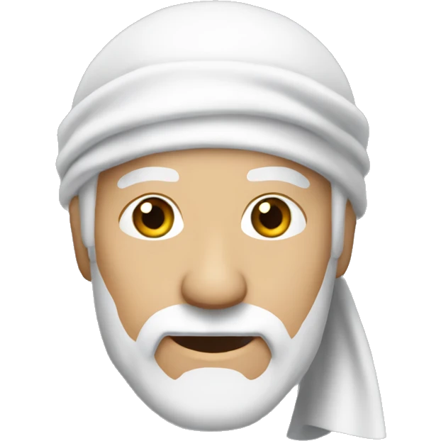 Old white man wearing a durag emoji