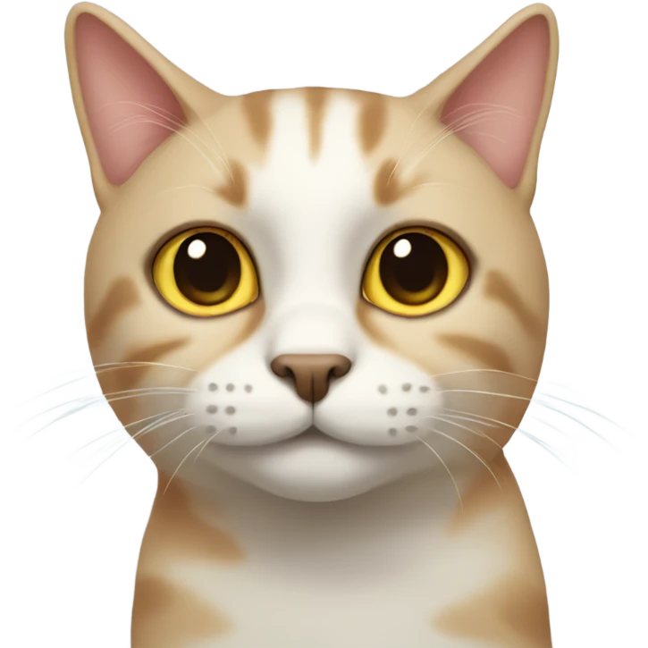 Cat with a large nose emoji