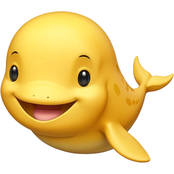 Yellow whale, same as the existing whale emoji but with yellow coloring. emoji
