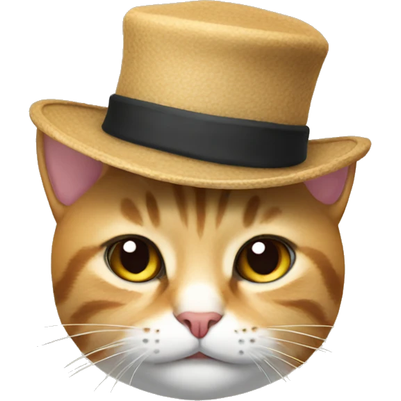 Cat with a hat  emoji