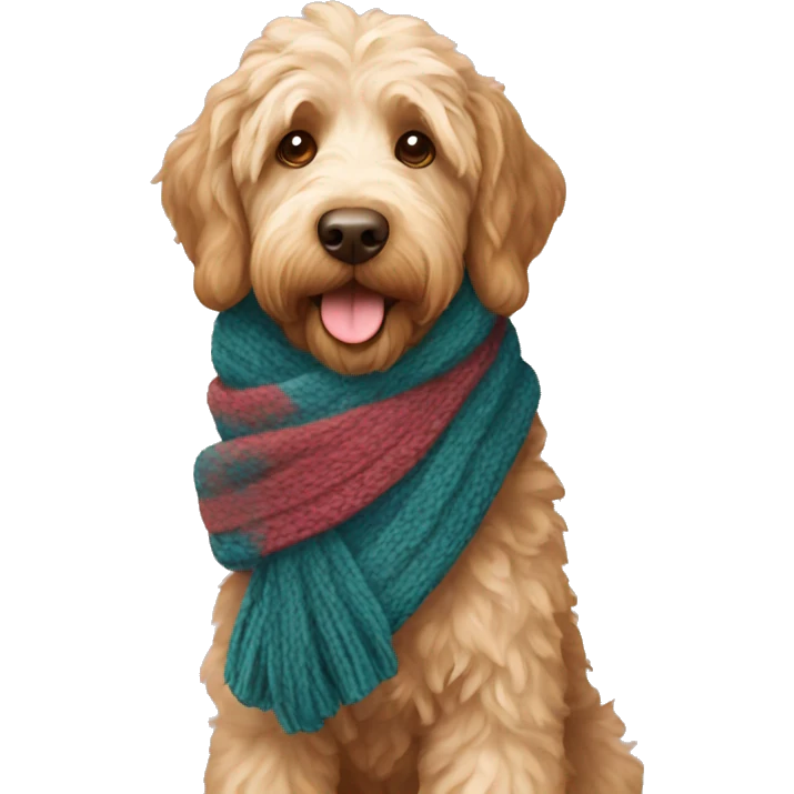 labradoodle-in-the-scarf emoji