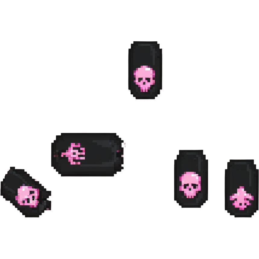 pink gothic nails emoji