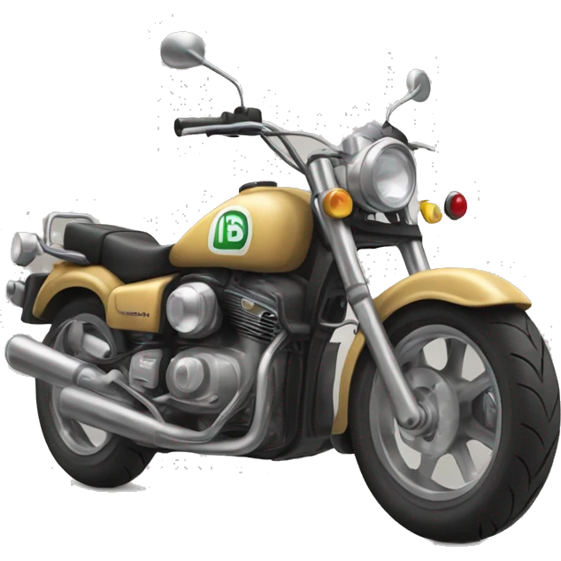 Motor süren bir hipopotam emoji