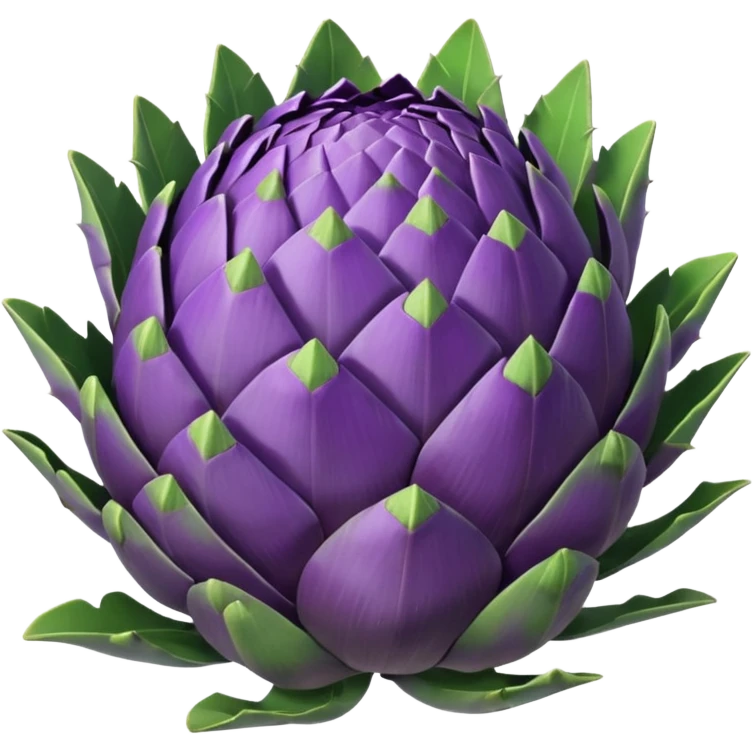 un carciofo viola e verde emoji