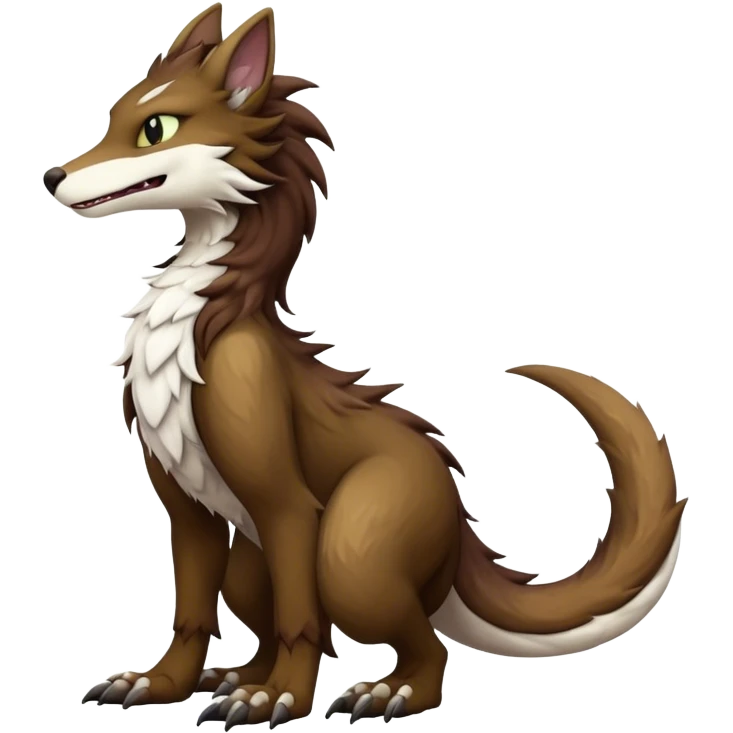Sergal, LiLaiRa, Furry, Anthro, Full Body, Tufted tail emoji