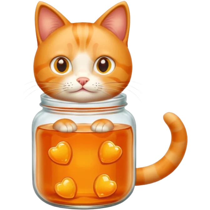 Jelly jar cat emoji