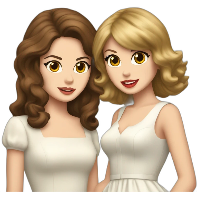 Lana Del Rey and Taylor Swift Singing emoji
