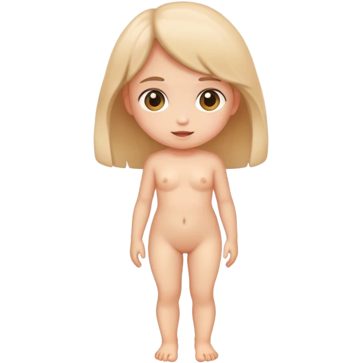 Nude little girl emoji