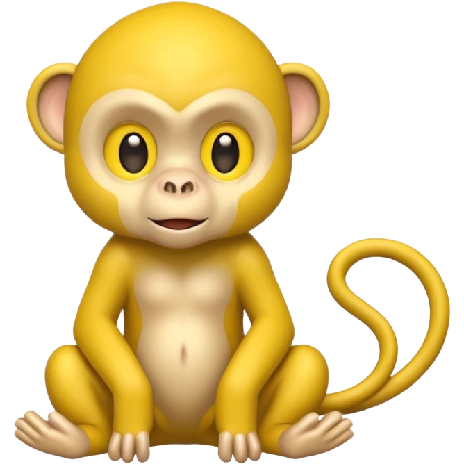scienist yellow monkey emoji