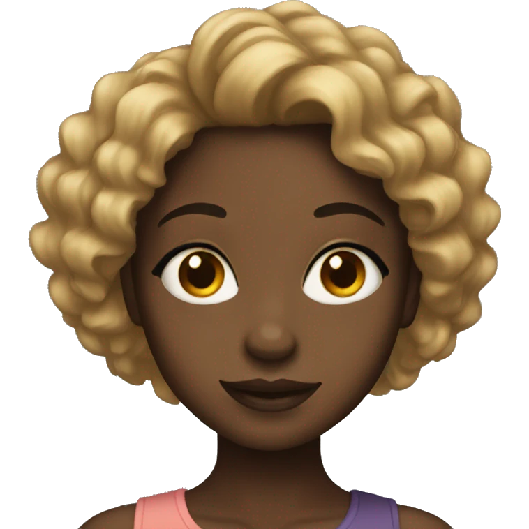 Pretty black girl emoji