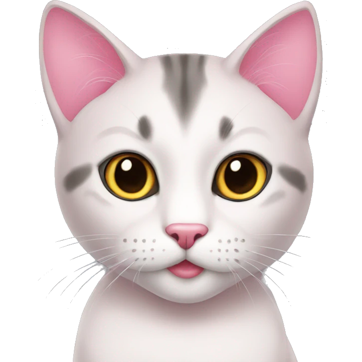 Gato rosa emoji
