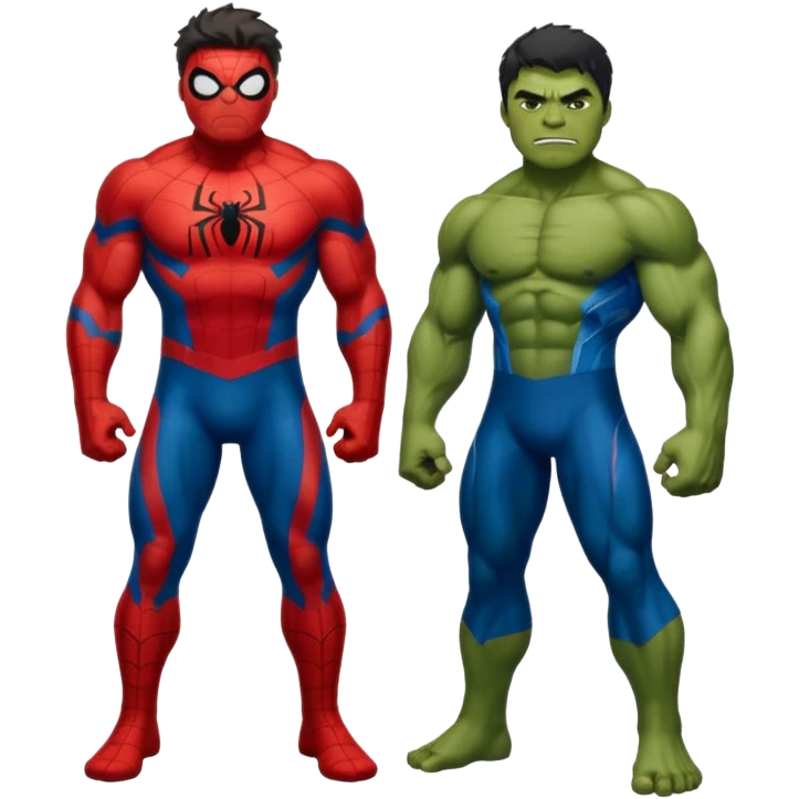 hulk e   homem aranha emoji