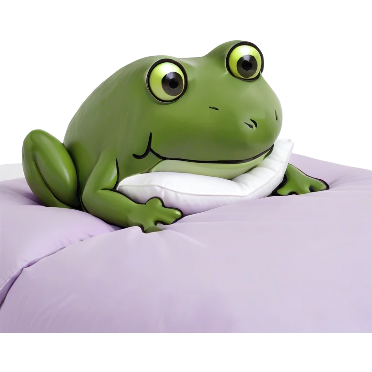 Lilac bed with white pillows  emoji